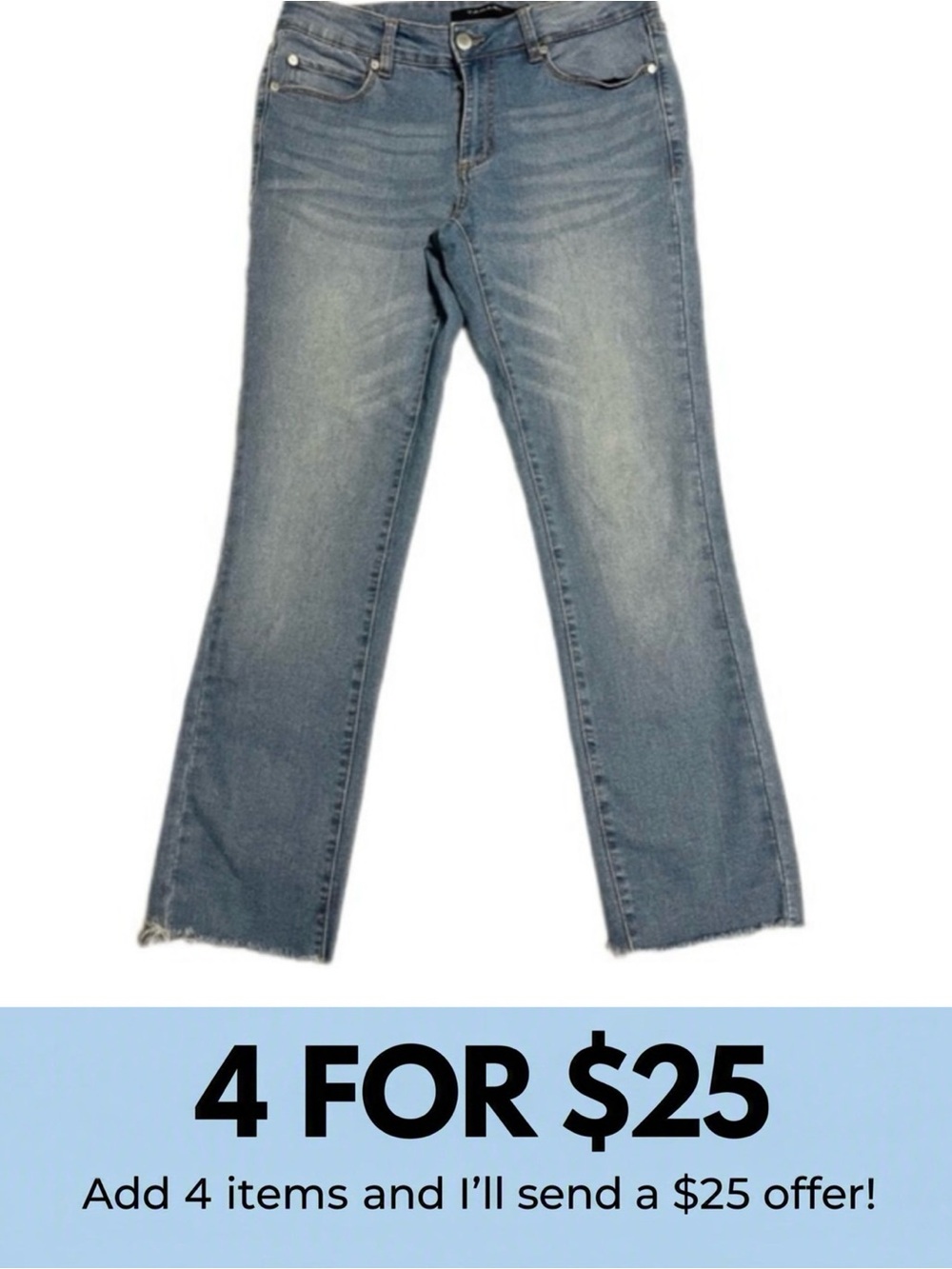Tahari Blue Women's Straight Jeans Size 8 (29)